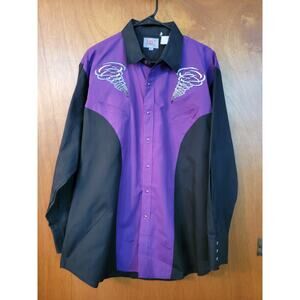 VTG Ely Diamond Western Shirt - Men's Sz: XL